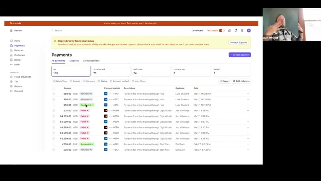 DigitalChalk: Transactions Screens, Processes & Refunds in DigitalChalk