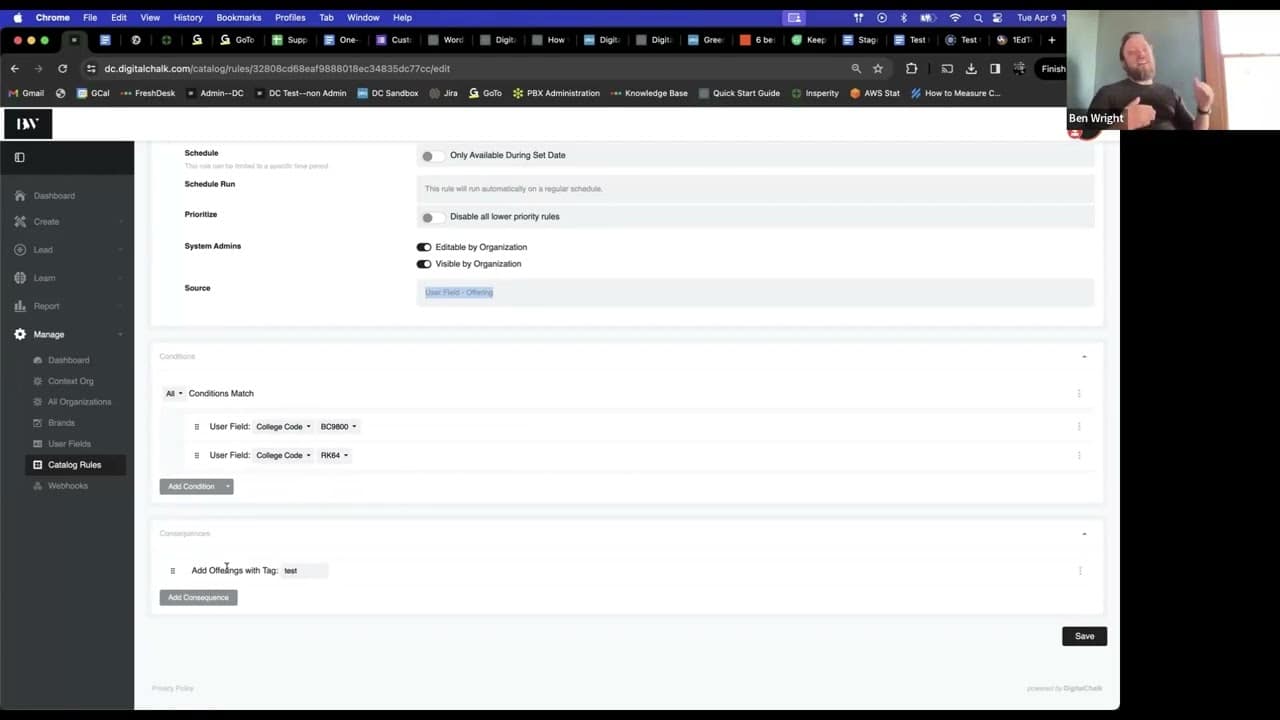 DigitalChalk: Troubleshooting System Automation Rules in DigitalChalk